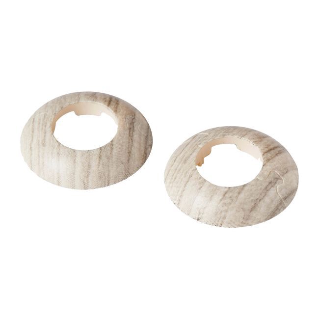 GoodHome skjuleroset i PVC, Ø 18 mm, brændt fyrretræ, 2 stk.