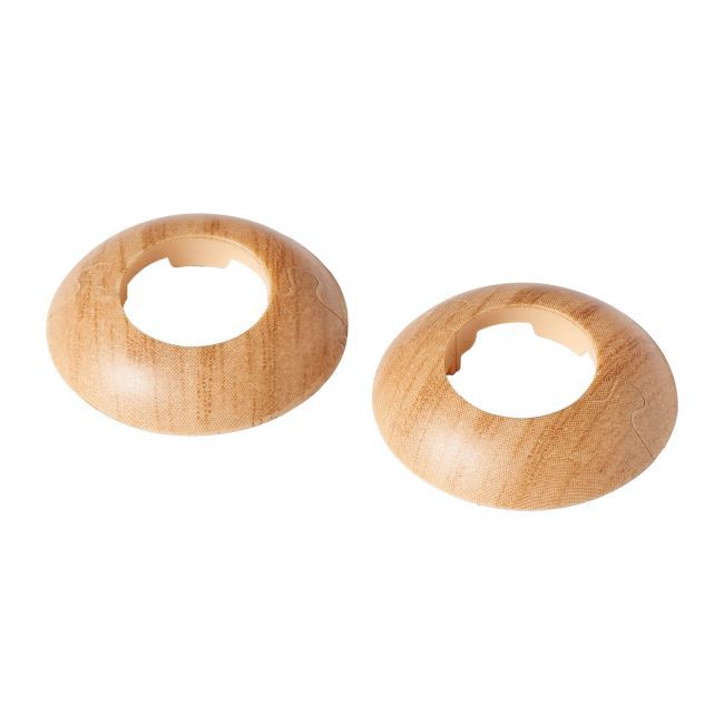 GoodHome skjuleroset i PVC, Ø 22 mm, naturlig egetræ, 2 stk.