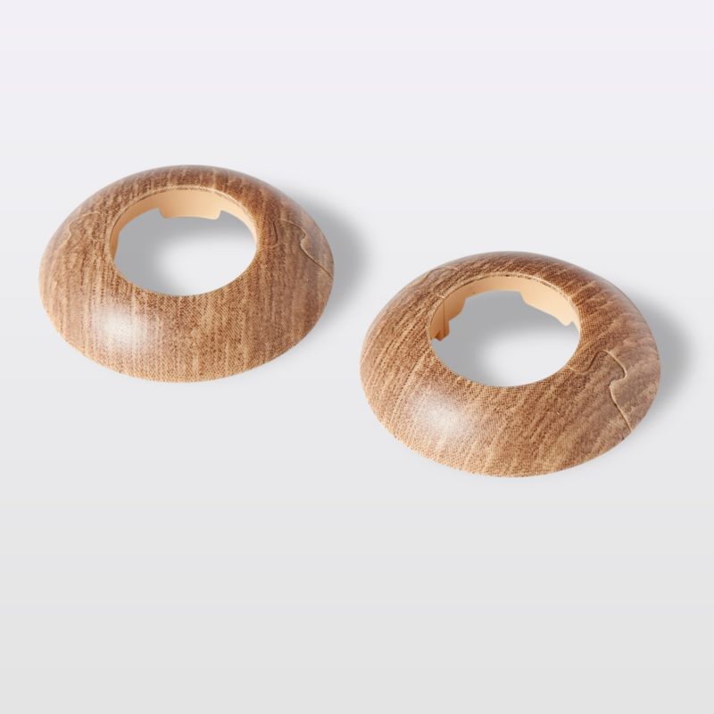 GoodHome skjuleroset i PVC, Ø 22 mm, gammel eg, 2 stk.