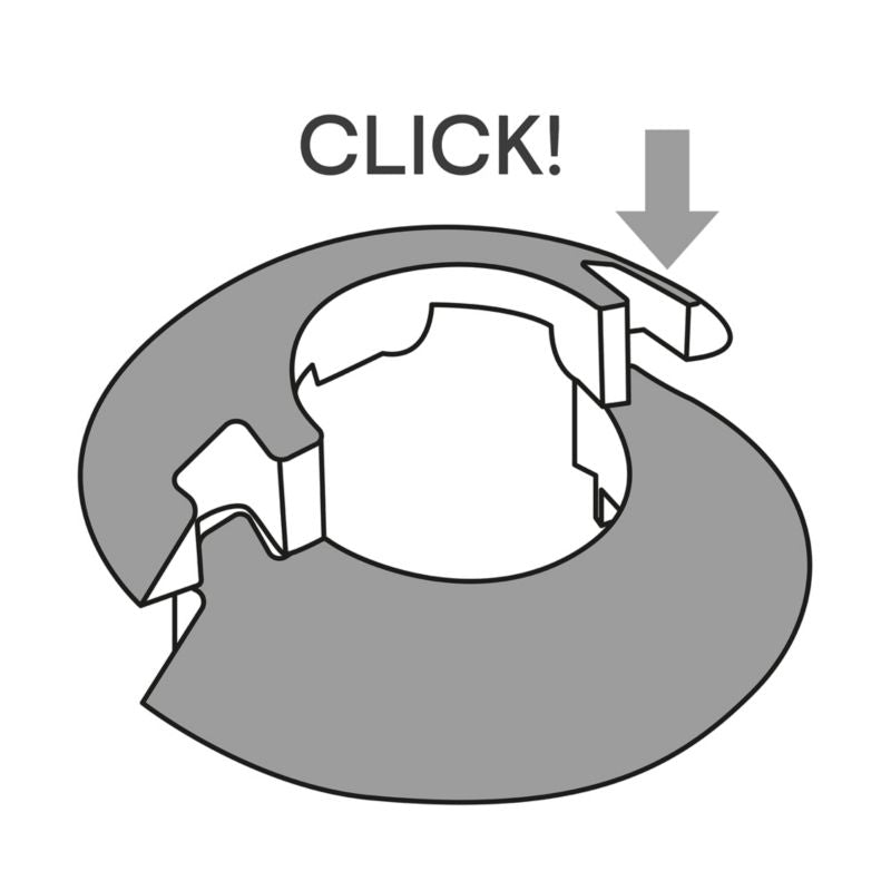 GoodHome skjuleroset i PVC, Ø 22 mm, gammel eg, 2 stk.