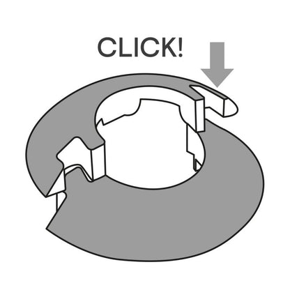 GoodHome skjuleroset i PVC, Ø 22 mm, gammel eg, 2 stk.