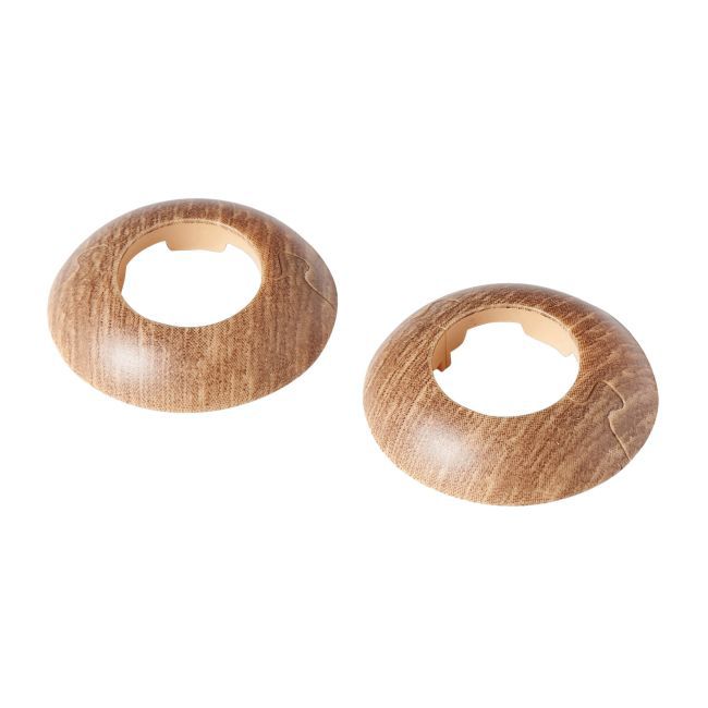 GoodHome skjuleroset i PVC, Ø 22 mm, gammel eg, 2 stk.