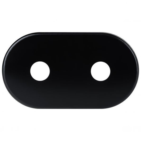 Dobbel roset Zalpol S.C. 16 mm / 50 mm sort 1 stk.