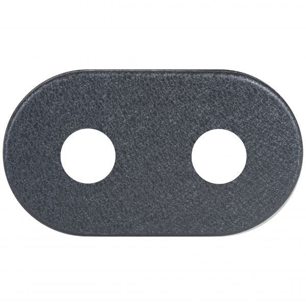 Dobbelt roset Zalpol S.C. 16 mm / 50 mm grafitgrå 1 stk.