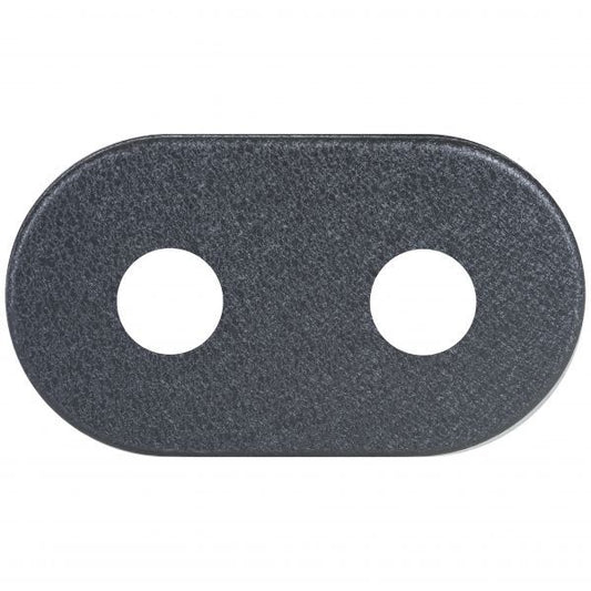 Dobbelt roset Zalpol S.C. 16 mm / 50 mm grafitgrå 1 stk.