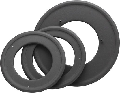 Reduktionsrosette 100-110-120/180 mm Sort Stål