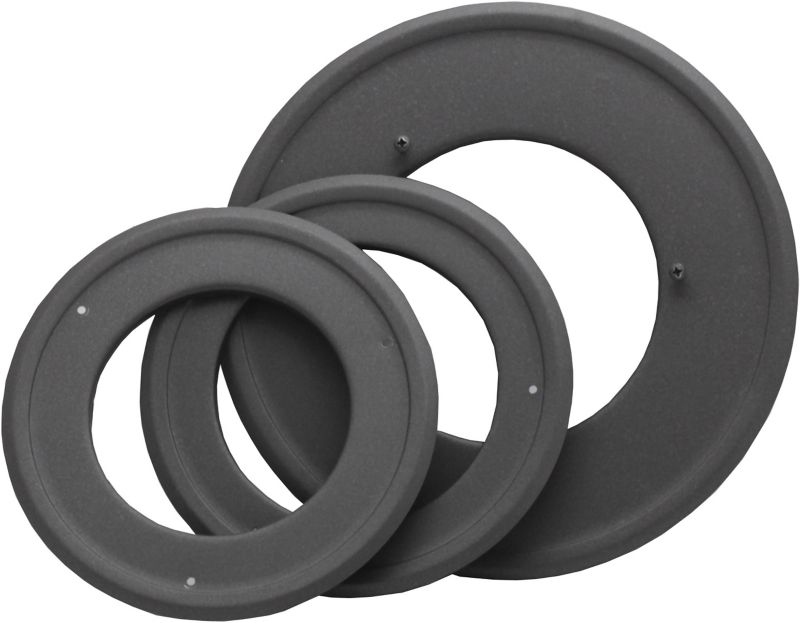 Reduktionsrosette 100-110-120/180 mm Sort Stål