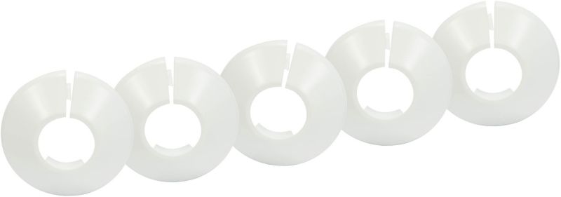 Delt roset Tycner Ø 22 mm hvid 5 stk.