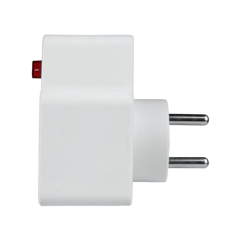 Dobbelt forgreningsstik med jordforbindelse DPM Solid 2xUSB