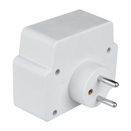 Dobbelt forgreningsstik med jordforbindelse DPM Solid 2xUSB