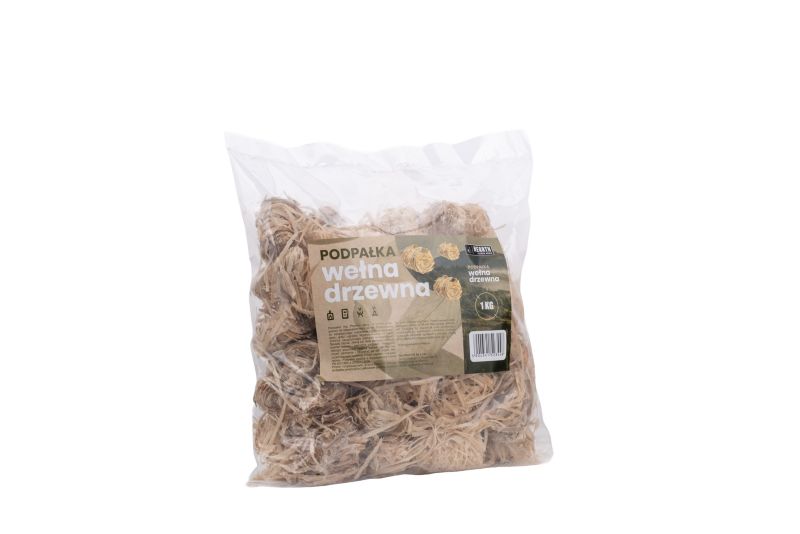 Optændingsuld Træuld 1 kg FSC 30x30 cm