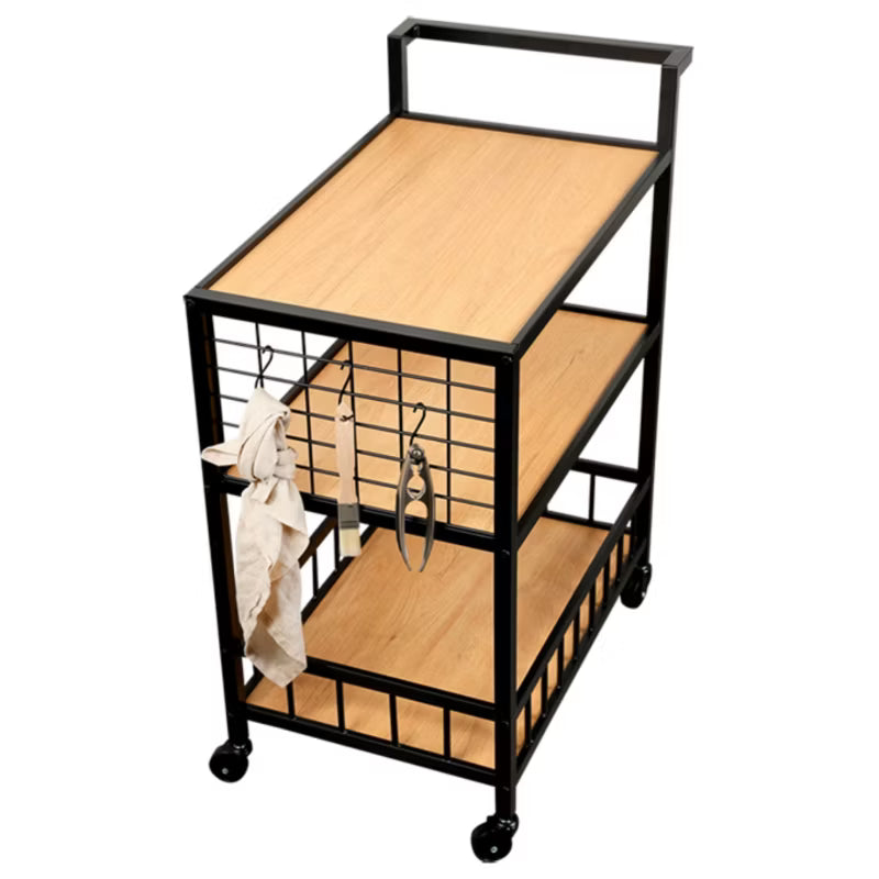 Rullebord 3 Hylder 60x38x79 cm Metal