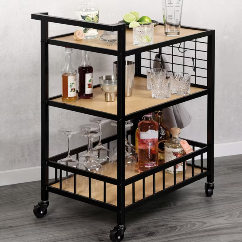 Rullebord 3 Hylder 60x38x79 cm Metal