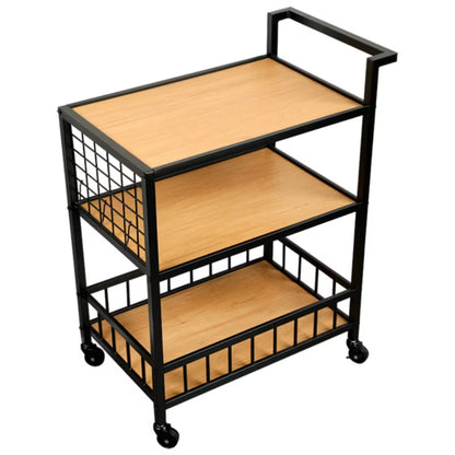 Rullebord 3 Hylder 60x38x79 cm Metal