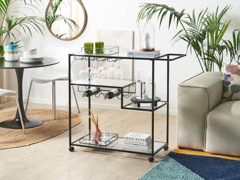 Rullebord Metal Sort