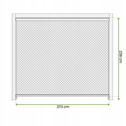 Rullegardin til Pergola PRIMARY 4 m 370x238 cm Antracit