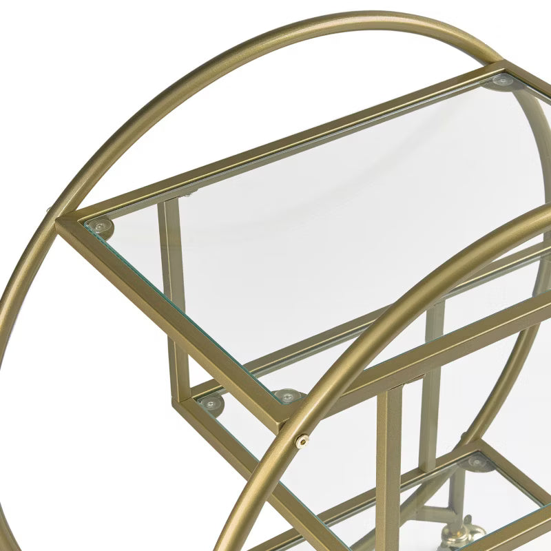 Rullevogn Metal Guld 3 Hylder