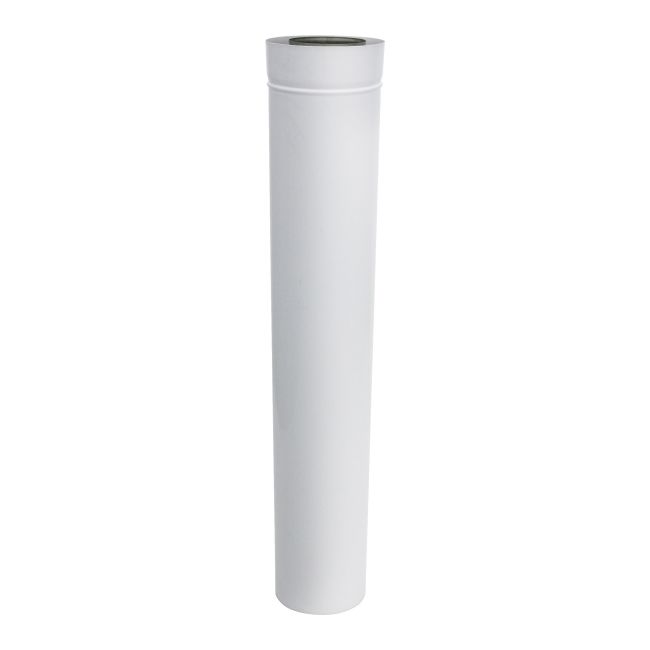 To-vægget Spiroflex-rør 80/125 mm hvid 1 m