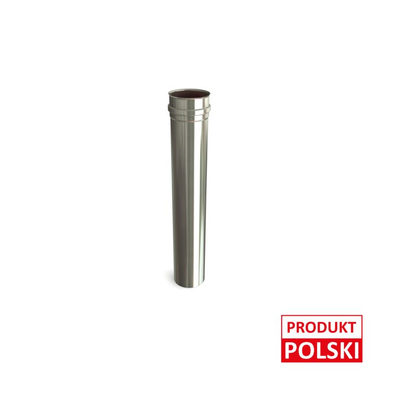 Røgrør Syrefast 50 cm Ø80 mm Stål KW-RU-500-80