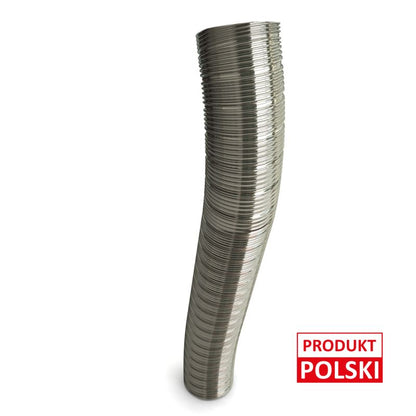 Fleksibel Røgrør Ø130 mm 1 m Rustfrit Stål