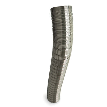 Fleksibel Røgrør Ø130 mm 1 m Rustfrit Stål