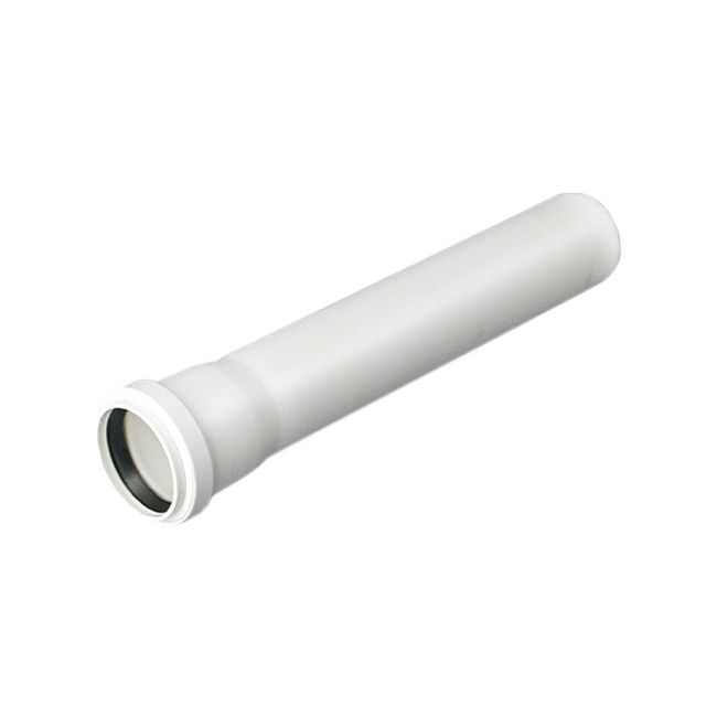 Kanalrør med muffe Pipelife Comfort S14 40 / 2000 mm hvid