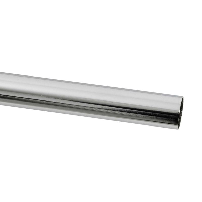Karnisrør i krom 19 mm 200 cm