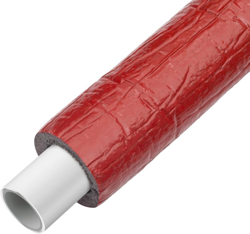 PERT/AL/PERT-rør KAN-therm 20 x 2 cm med rød isolering