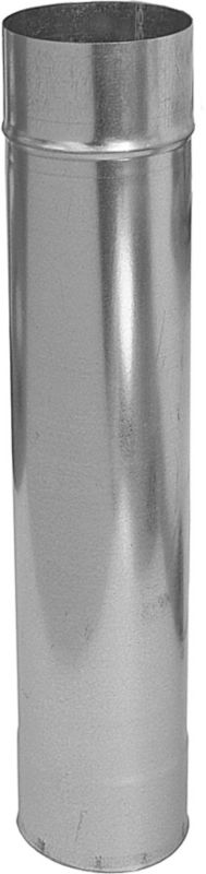 Ventilationsrør 100 mm 1 m Galvaniseret