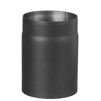 Røgrør Lige Ø150 mm 25 cm Sort