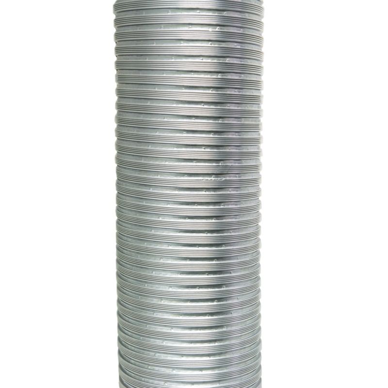 Spirorør Fleksibelt 115 mm 1 m Sølv SX-WK115S/1,0