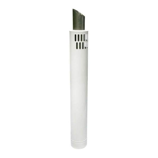 Spiroflex afgangsrør 60/100 mm hvid 1 m