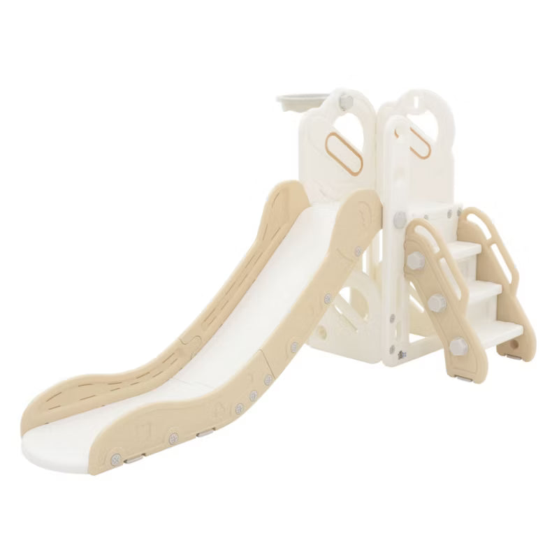Rutsjebane 3-i-1 91x153 cm Hvid Beige