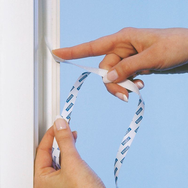 Tesa Comfort selvklæbende velcro til insektnet 10 mm x 5,6 m