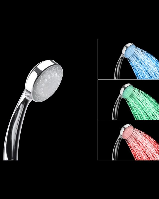 LED Brusehoved Sølv 80x80x220 mm 1 stk. | 4260580931972