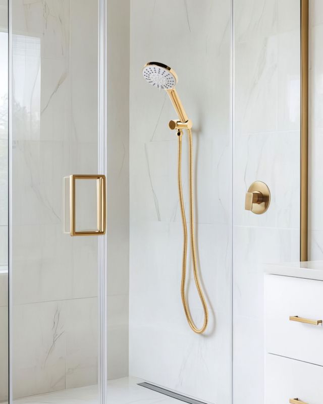 Håndbruser med slange UCHIZA 24 cm Guld