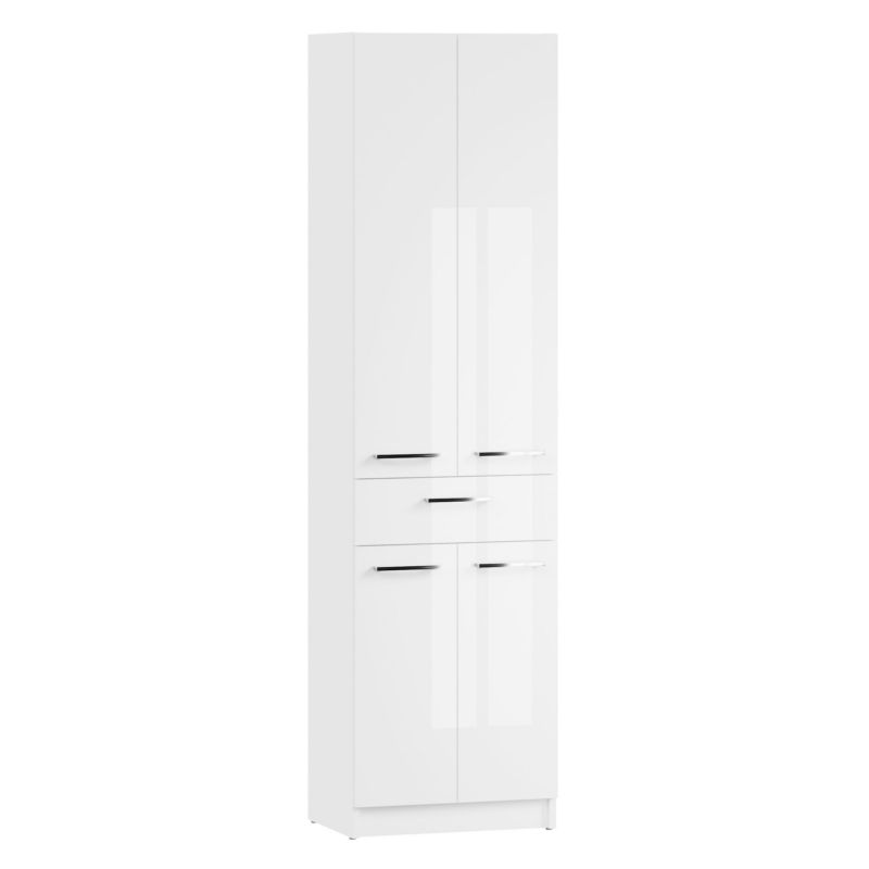 Badeværelsessøjle 50 x 35 x 185 cm Hvid Højglans Stående