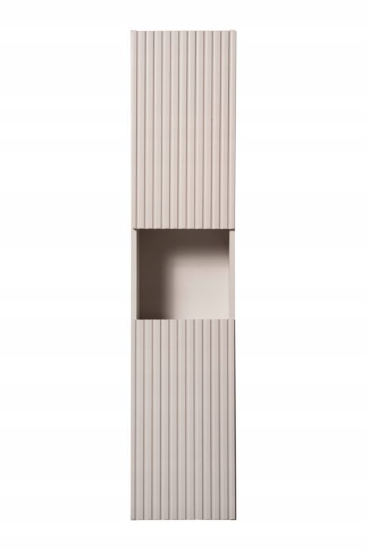 Højt Badeværelsesskab Nova Kaszmir 140 cm Væghængt Beige Mat