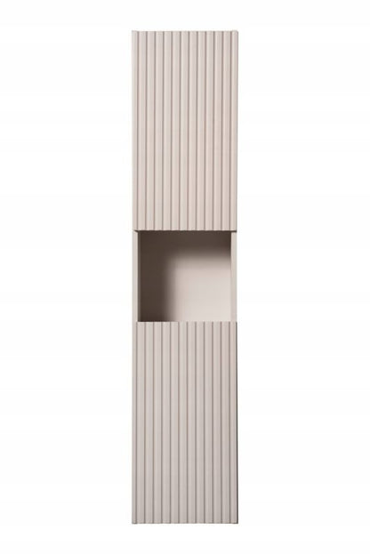 Højt Badeværelsesskab Nova Kaszmir 140 cm Væghængt Beige Mat