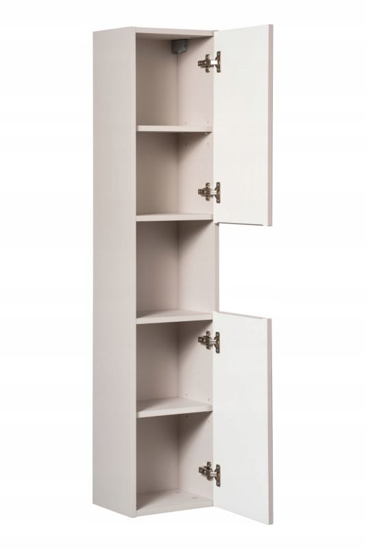 Højt Badeværelsesskab Nova Kaszmir 140 cm Væghængt Beige Mat