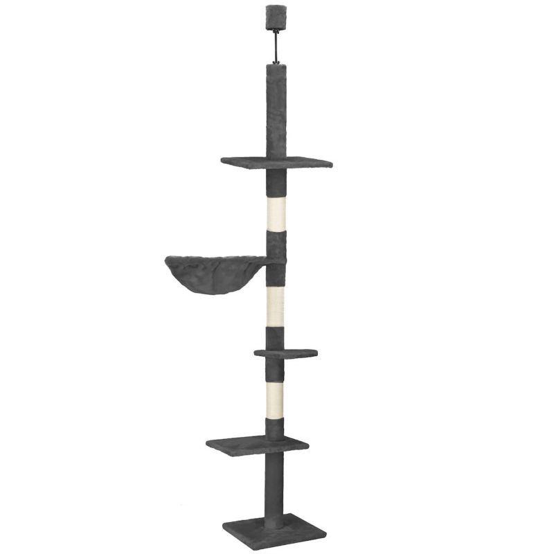 Springos skrabepæl til kat, loftmonteret, sizal-skraber, 245 - 260 cm, 1 stk.
