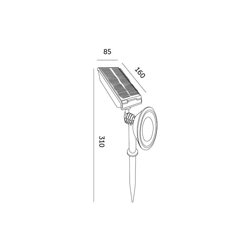 Solcellet LED-havebelysning Kobi 6000K IP44 1 stk.