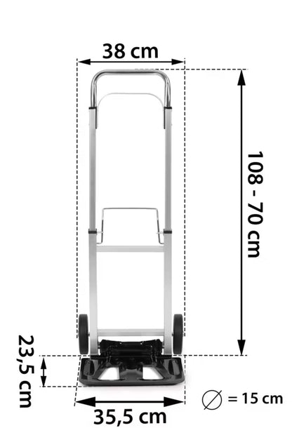 Sækkevogn Sammenklappelig 90 kg Stål HM-508