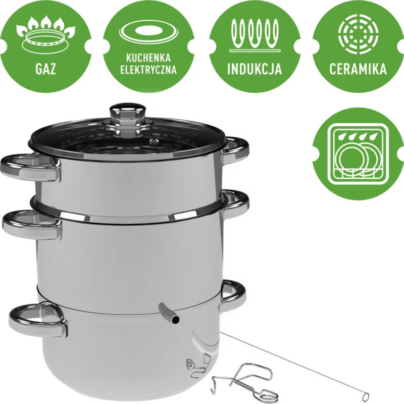 Saftkoger 5 Liter Rustfrit Stål
