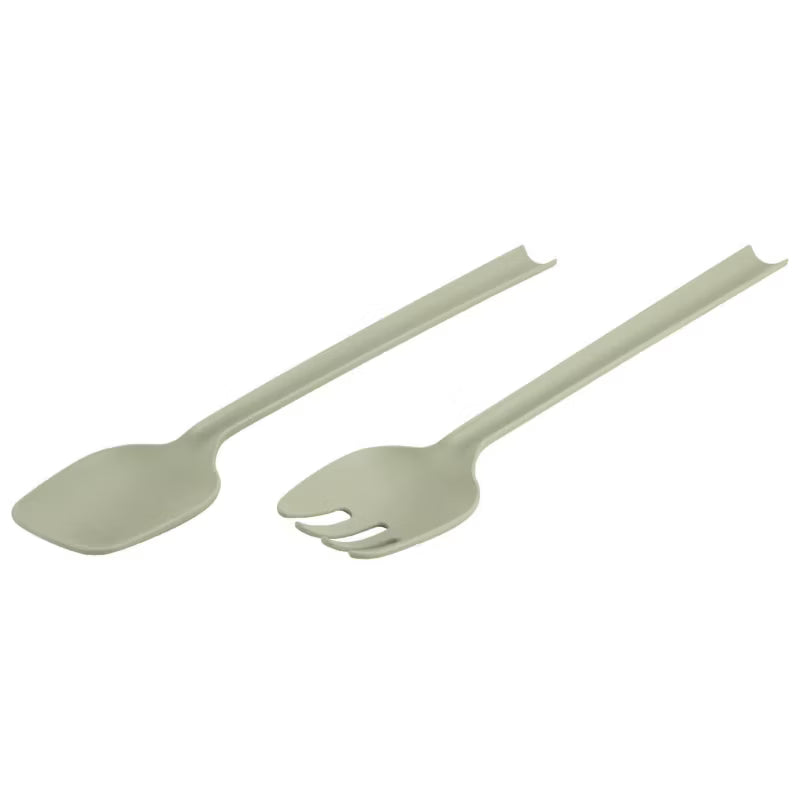 Salatbestik 29 cm Grøn