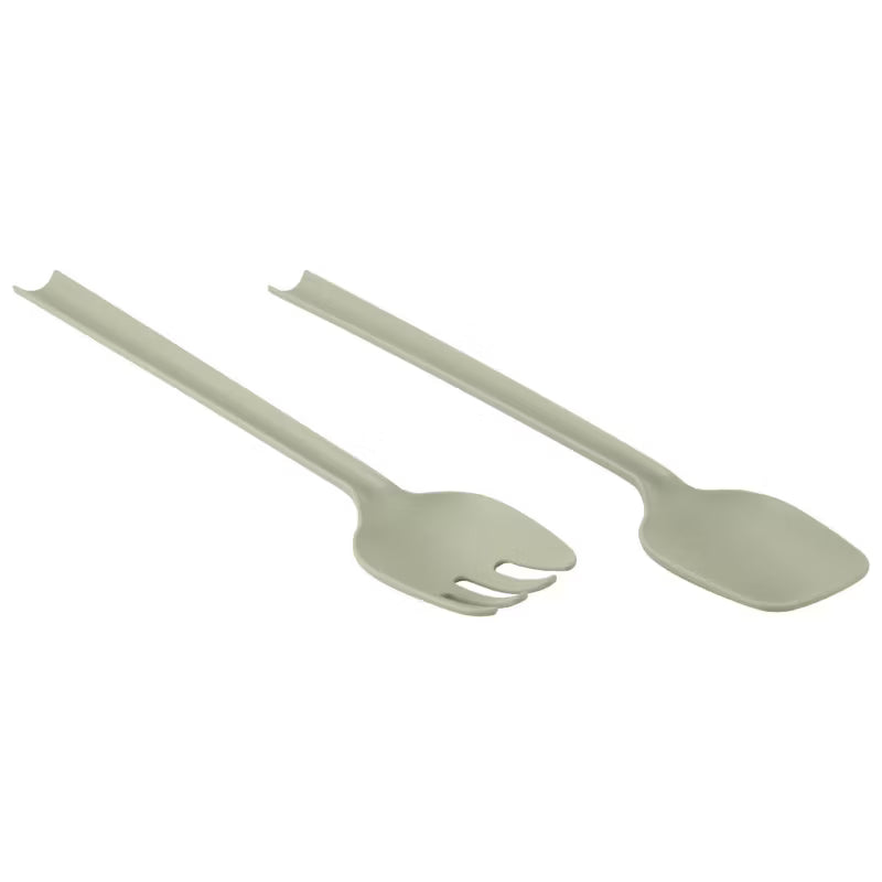 Salatbestik 29 cm Grøn