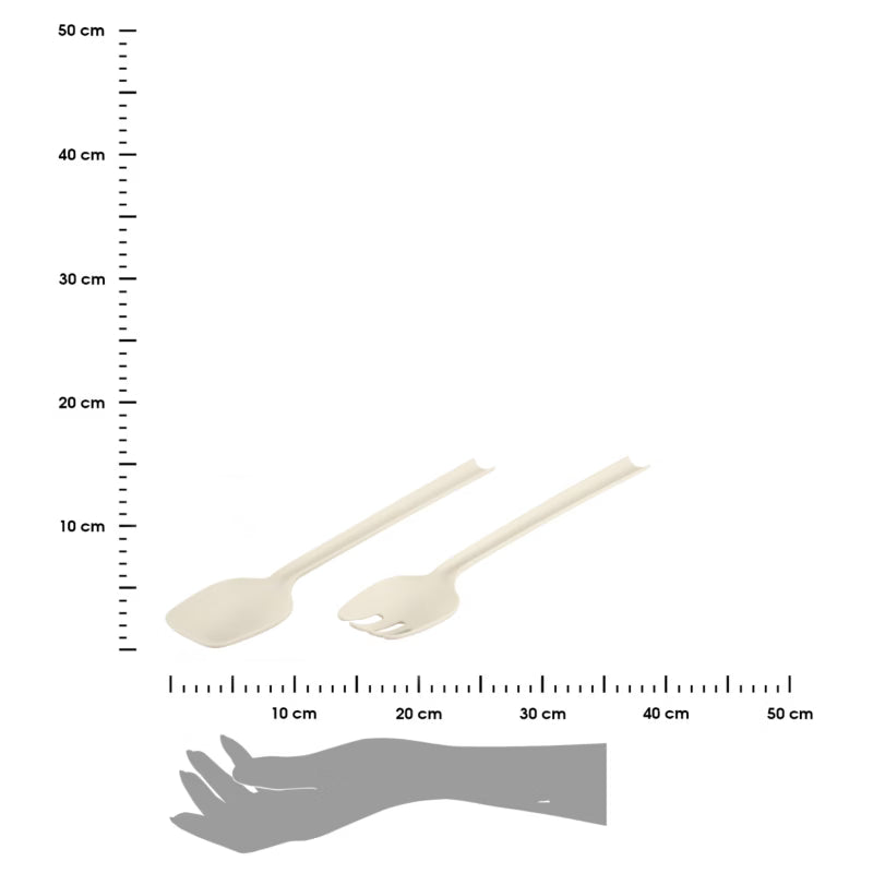 Salatsæt 29 cm Creme