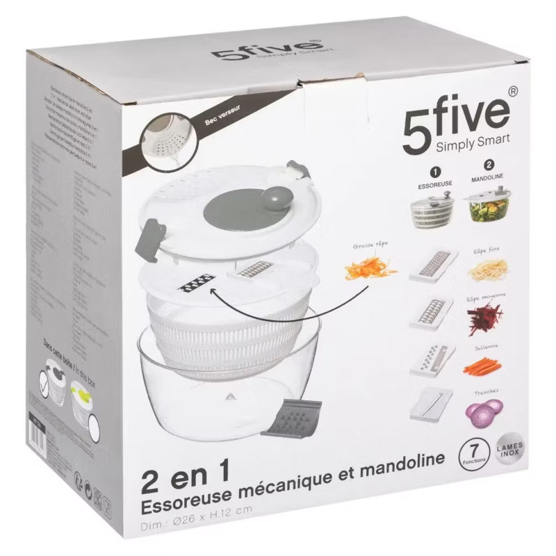 Salatslynge 3 Liter 25 cm Hvid