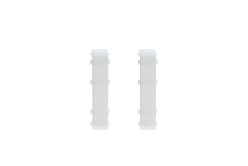 Samleled til Fodliste 60 mm Hvid RAL9003 Mat 2 stk.