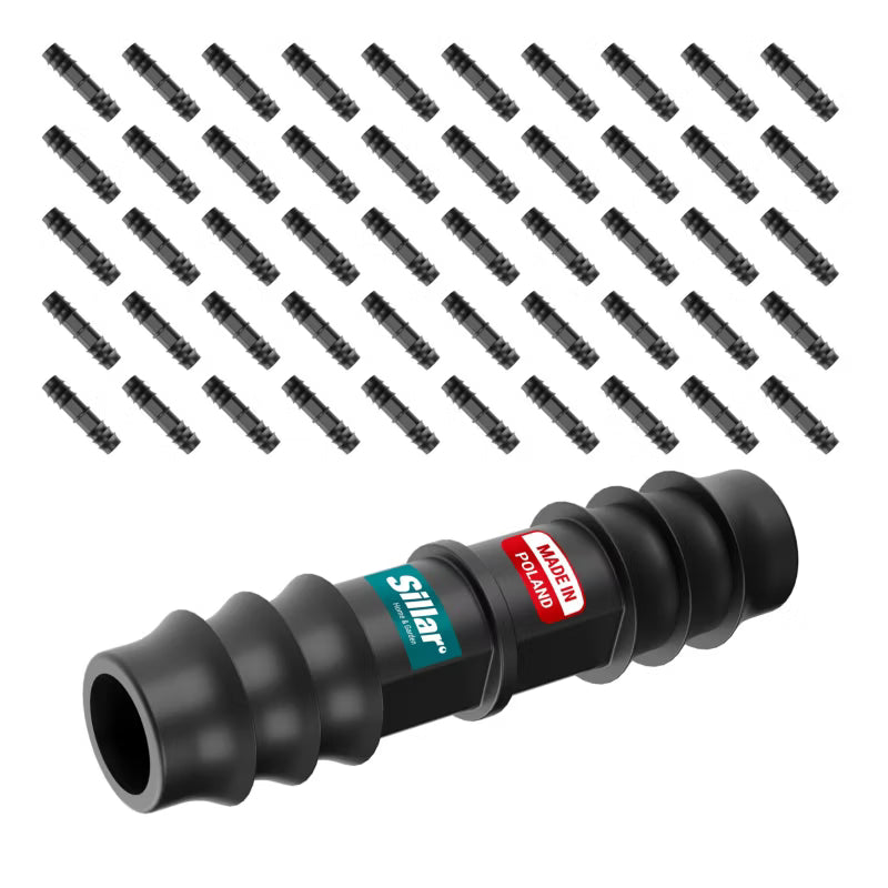 Samler til Drypslange 16 mm Sort 50 Stk.